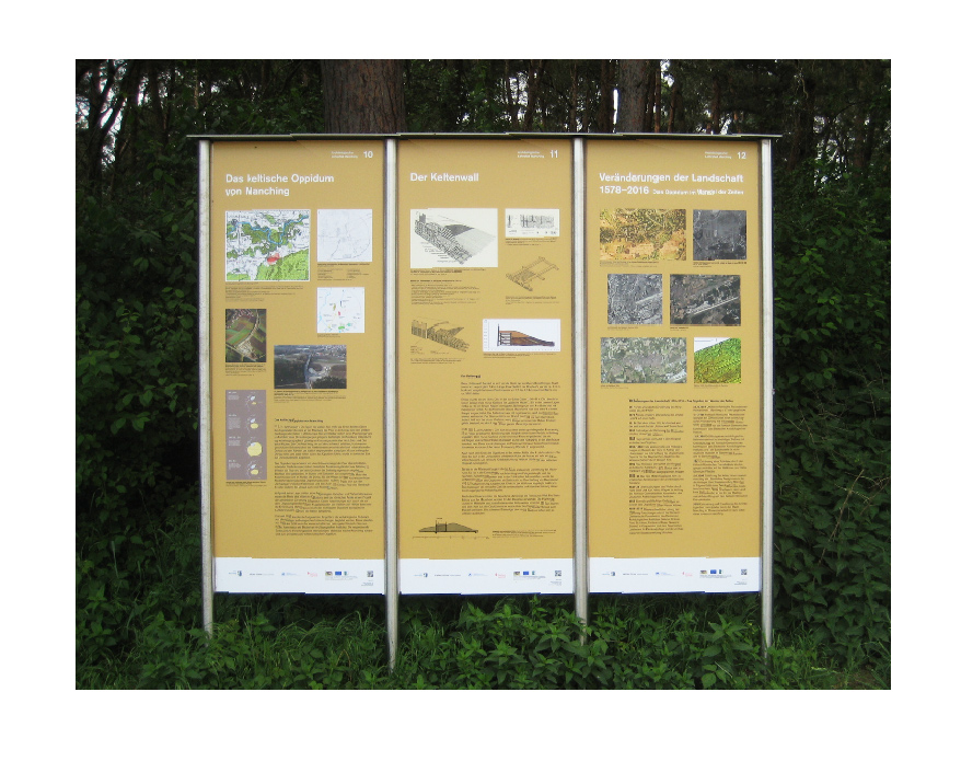 Kelten und Römer Museum Manching ,Lehrpfad Beschilderung